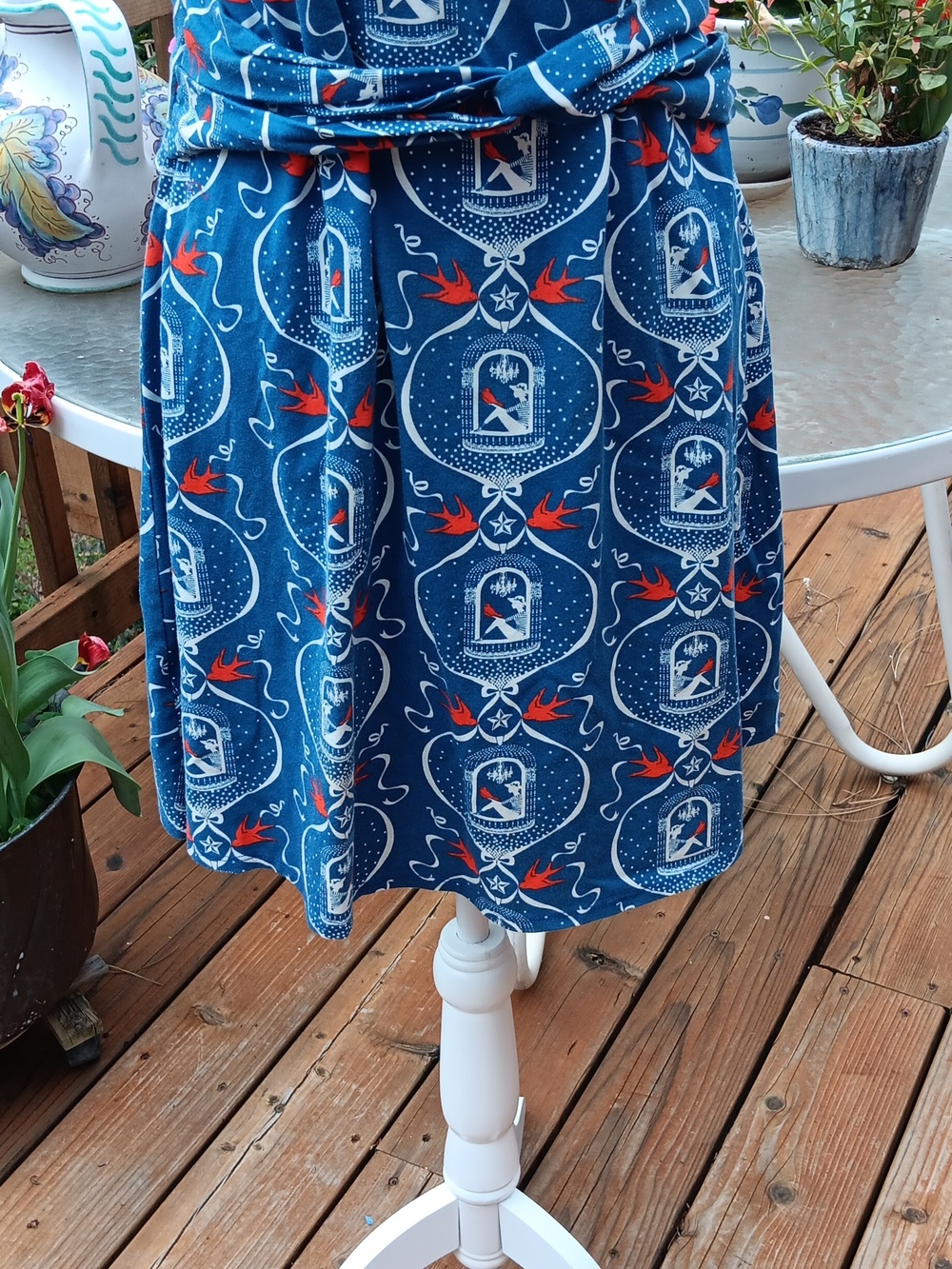 Blue Platypus Blue Bird Dress . Sporty. Beach. - Picture 3 of 10